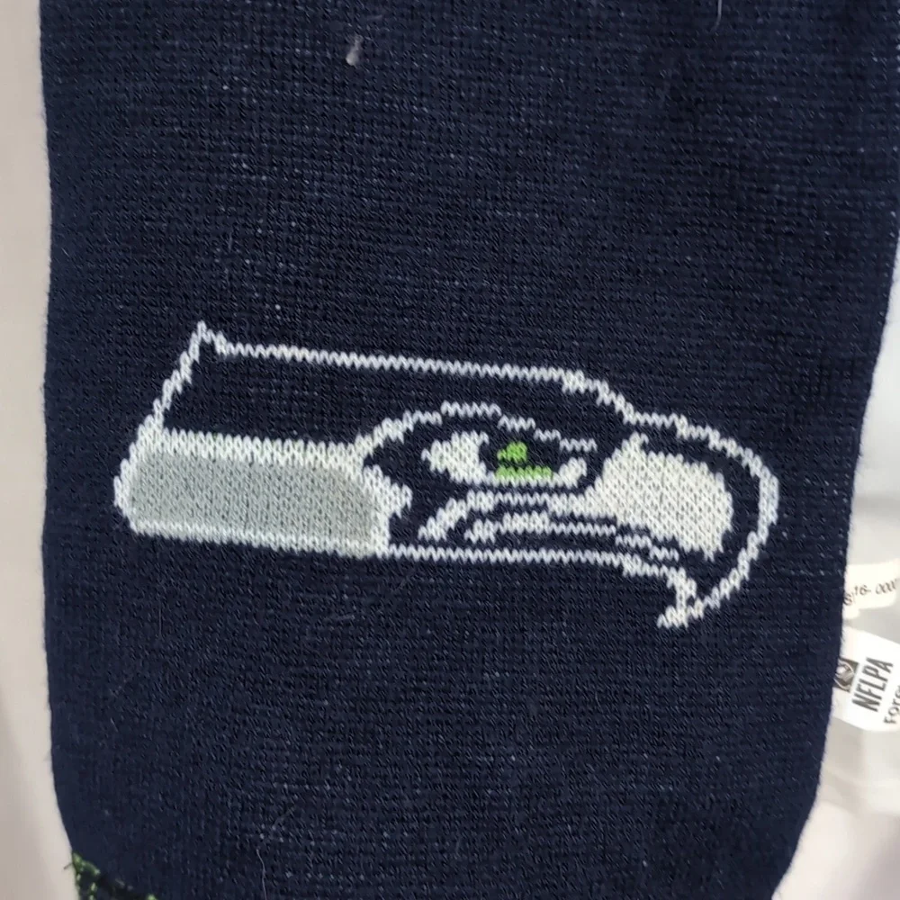 NFL Seattle Seahawks Navy Green Jimmy Graham Fringe Scarf